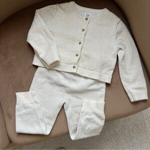 Ivory Baby set cardigan & pants